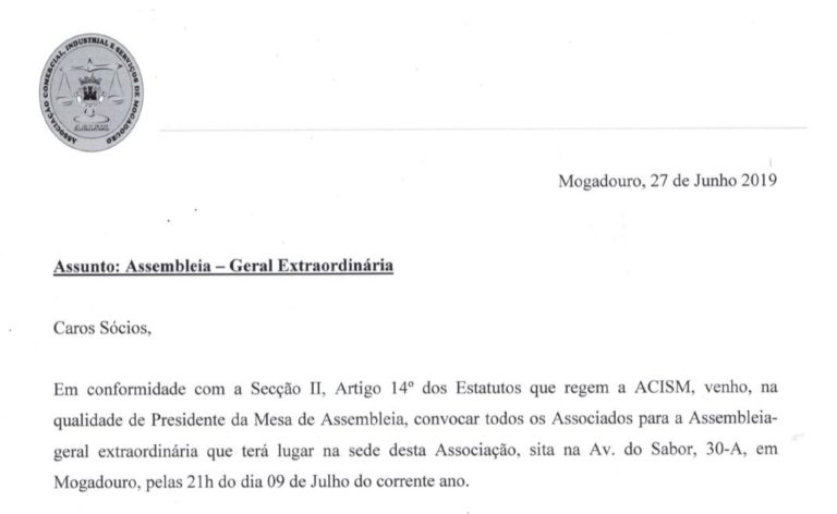 Assembleia geral 2019 acism